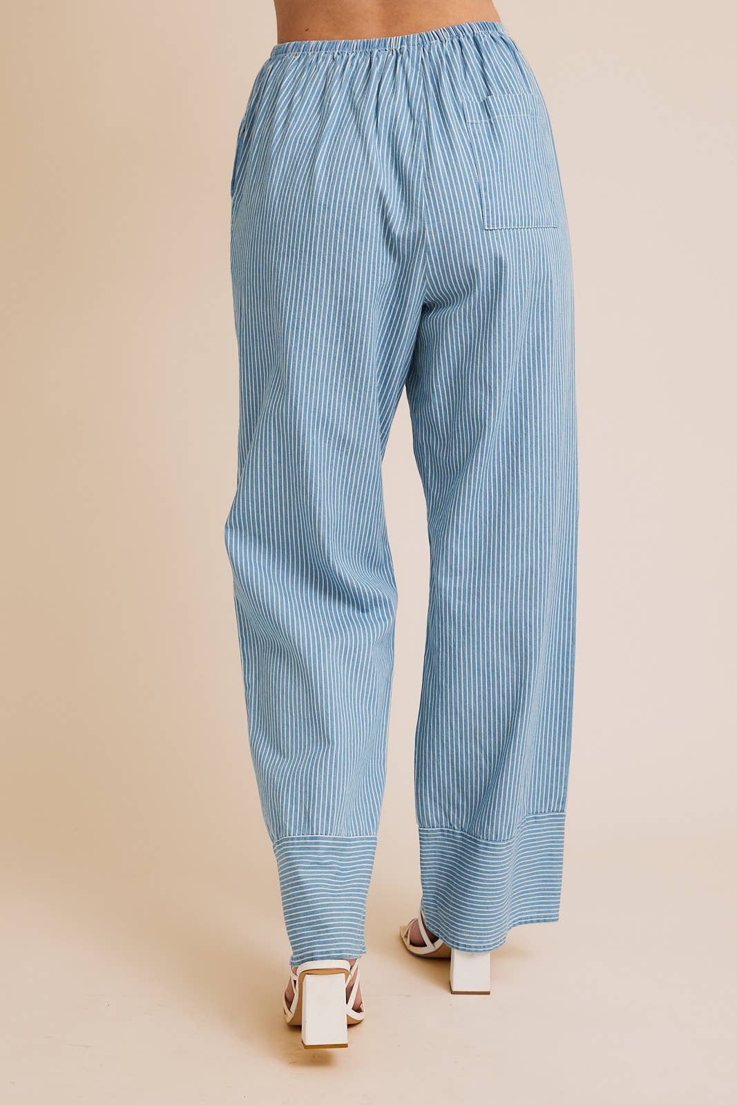 Camden Drawstring Chambray Pants