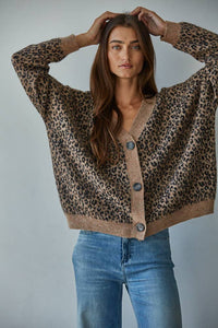 Cheetah Print Cardigan
