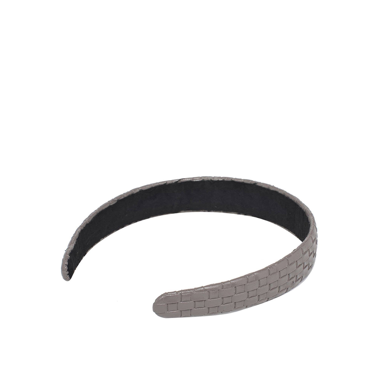 Embossed Woven Vegan Leather Headband