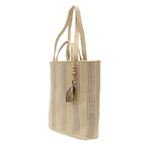 Jude Neutral Stripe Tote