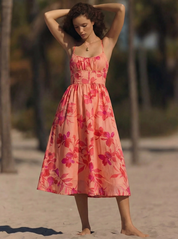 jewelry for v neck formal dress Ruffled Long A-Line Prom Dress with Cut Out Yellow / 4 main image 0