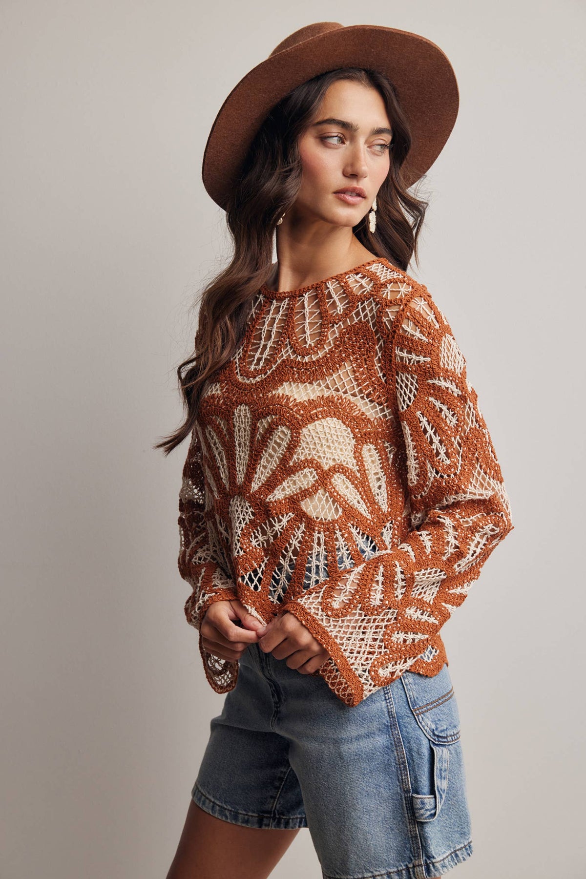 Crystal Crochet Sweater
