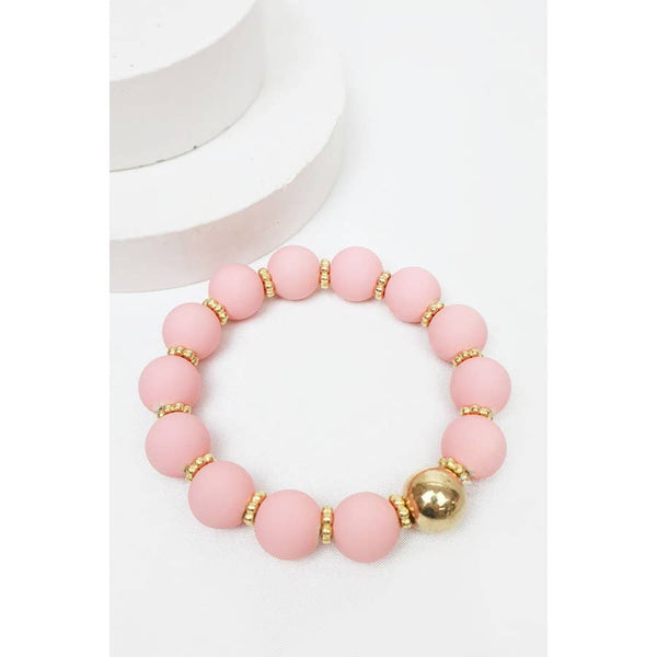 Matte Color Beaded Bracelet