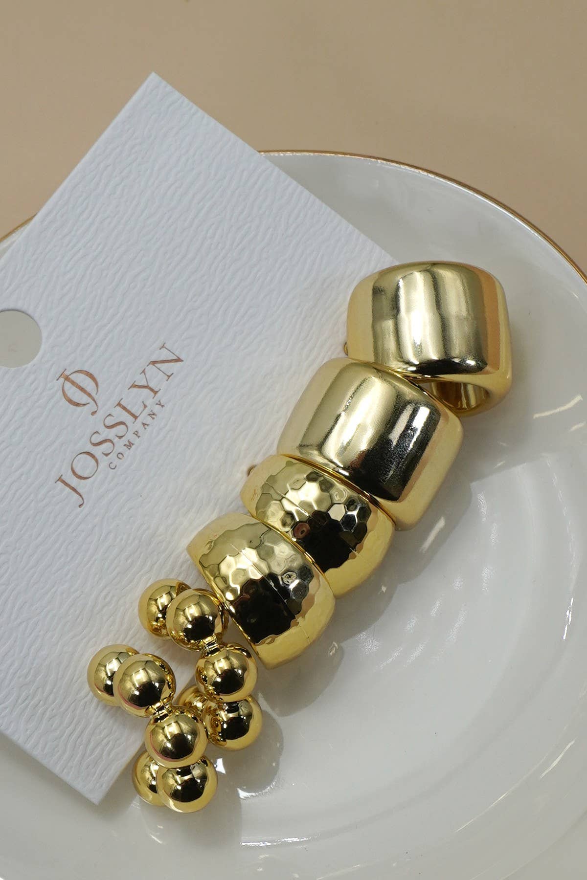 Classic Chunky Hoop Earring Trio