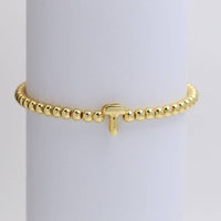 Bubble Initial Bead Bracelet