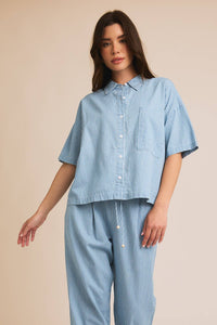 Calia Striped Chambray Shirt