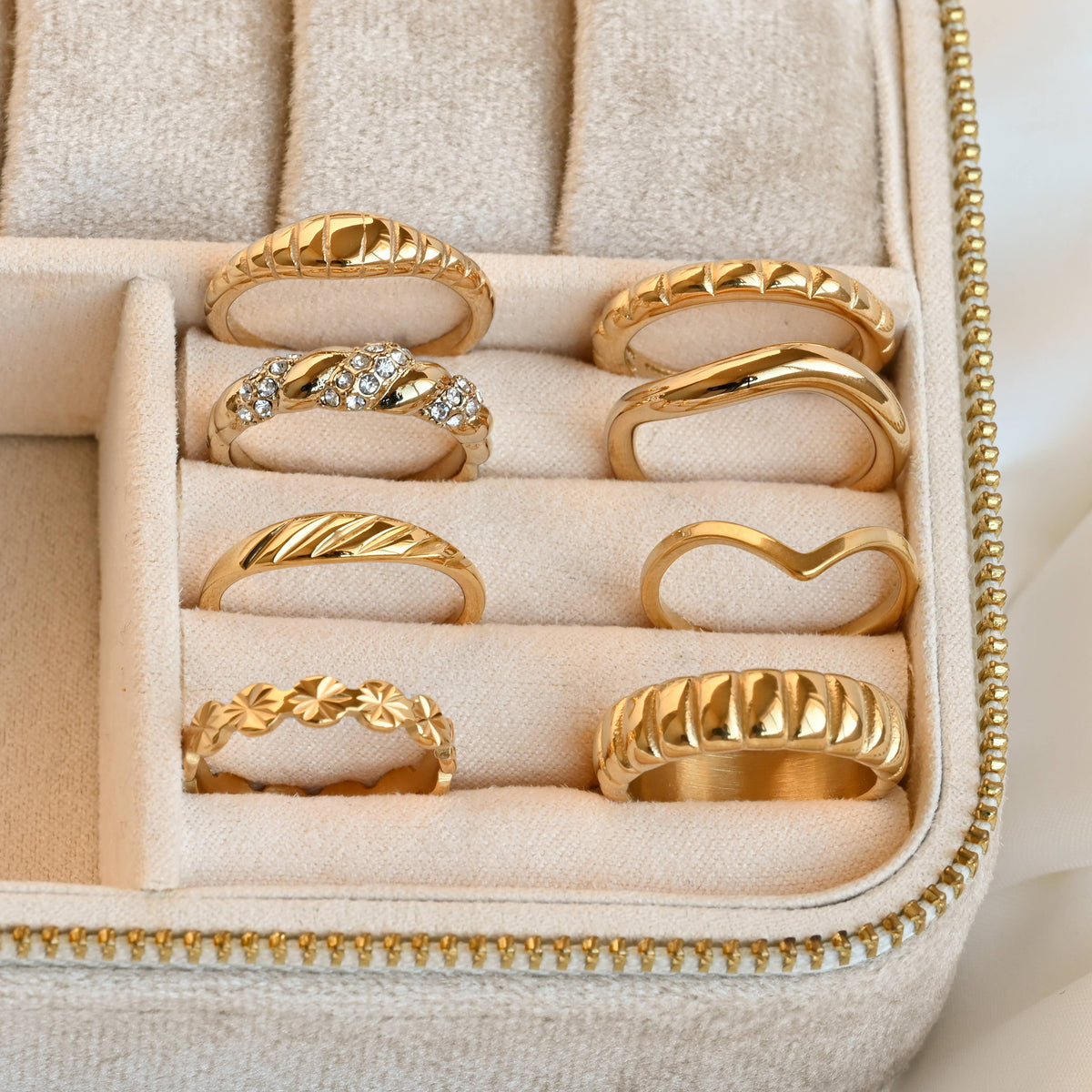 Gold Stacker Rings