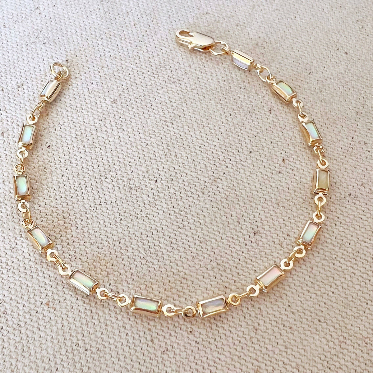 Opal Bracelet Gold Filled