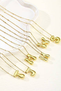 Bubble Initial Necklace