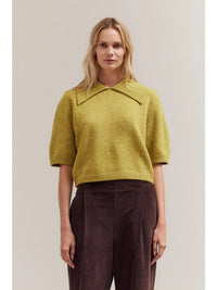Amy Collared Knit Top