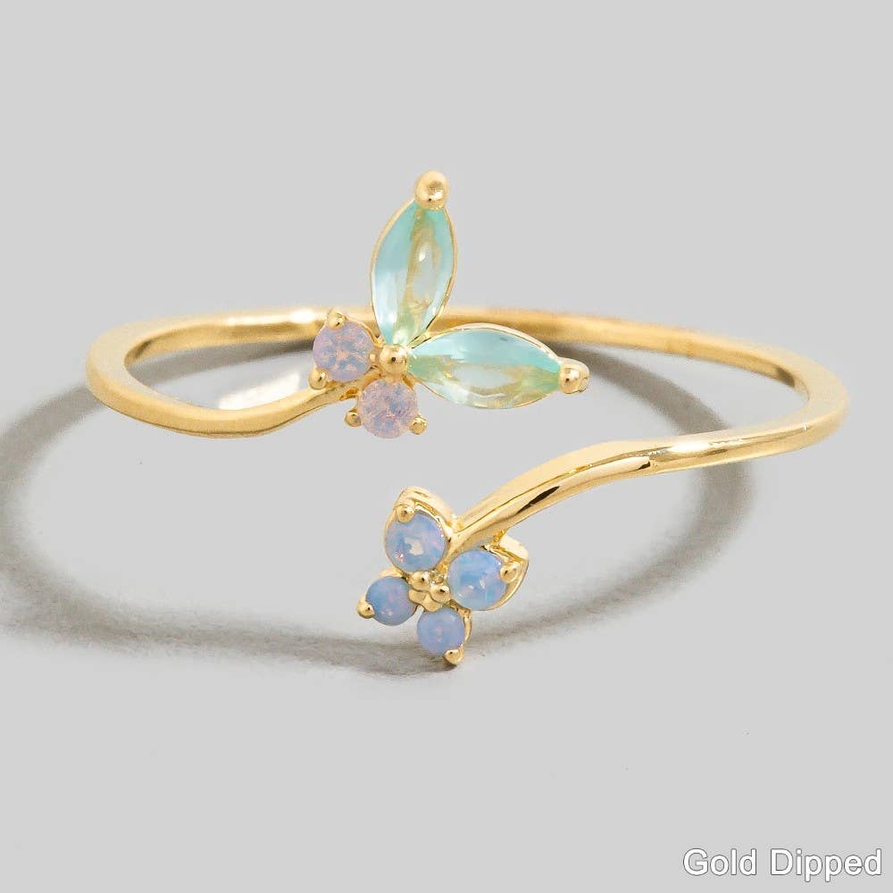 Butterfly & Flower Ring