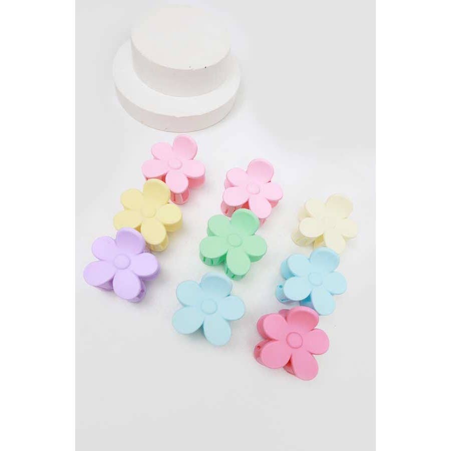 Medium Matte Flower Hair Clip