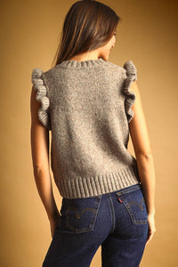 Belinda Ruffle Sweater Top
