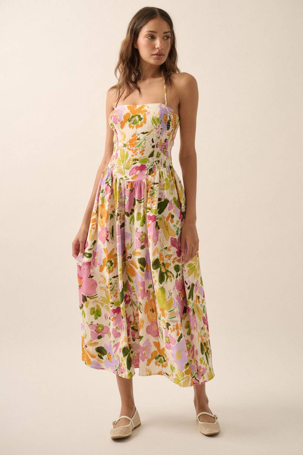 Garden Party Floral Midi Dress