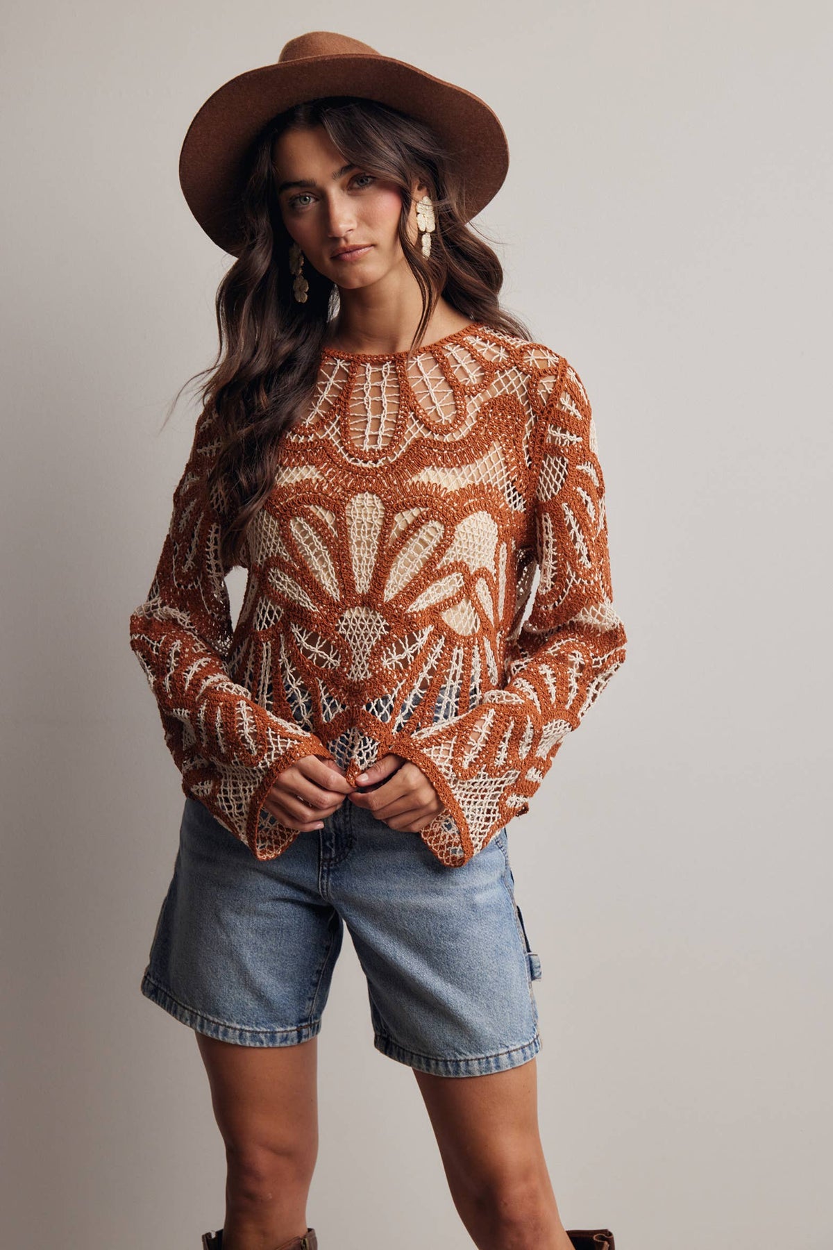 Crystal Crochet Sweater