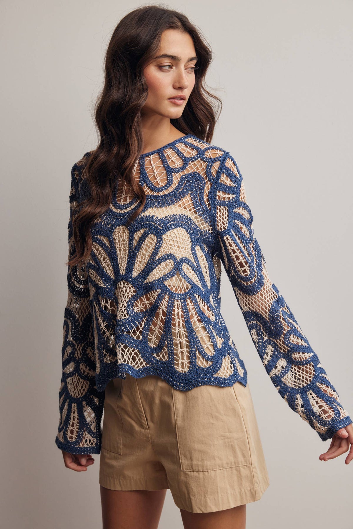 Crystal Crochet Sweater