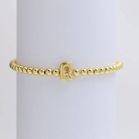 Bubble Initial Bead Bracelet