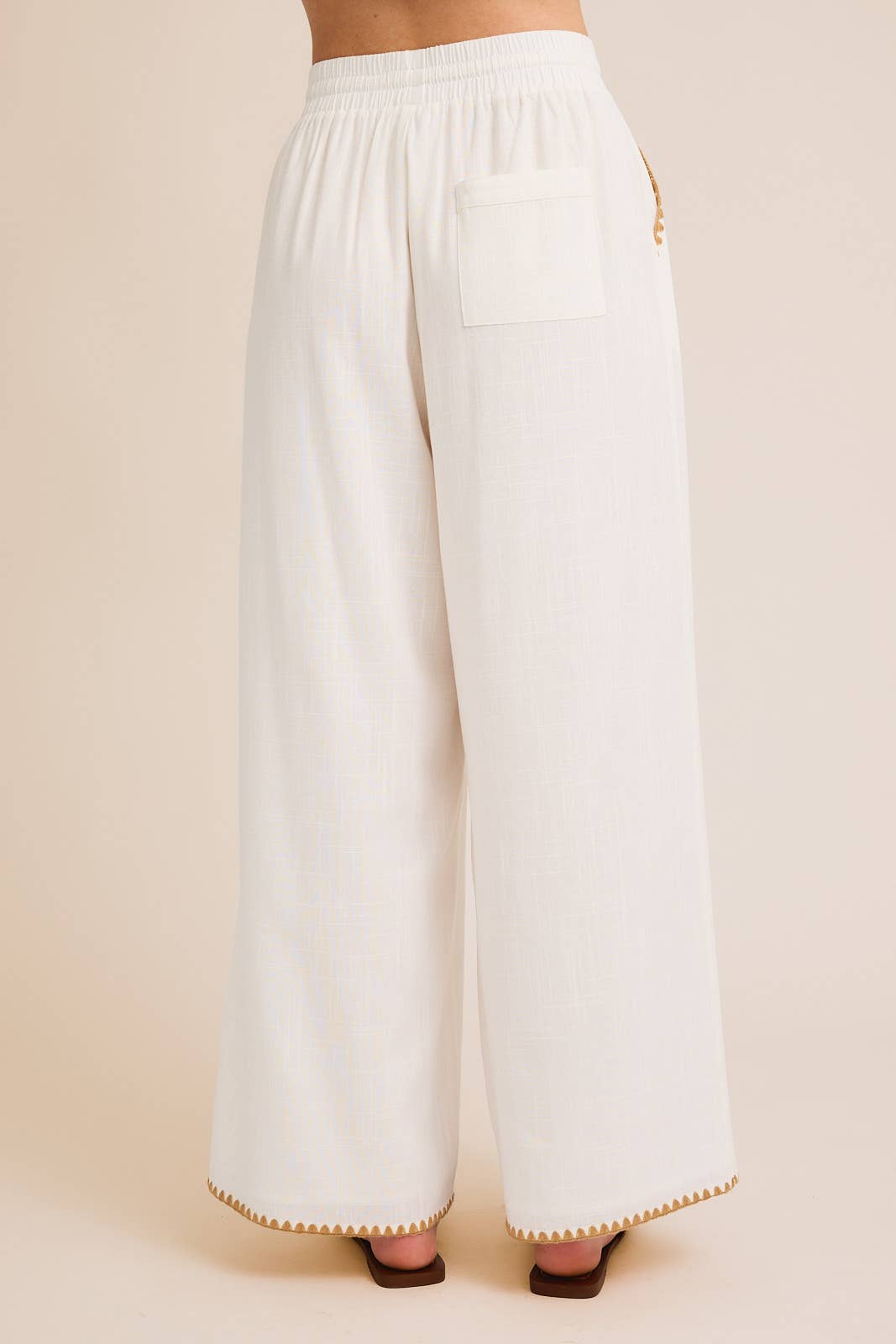 Claudine Linen Wide Leg Pants