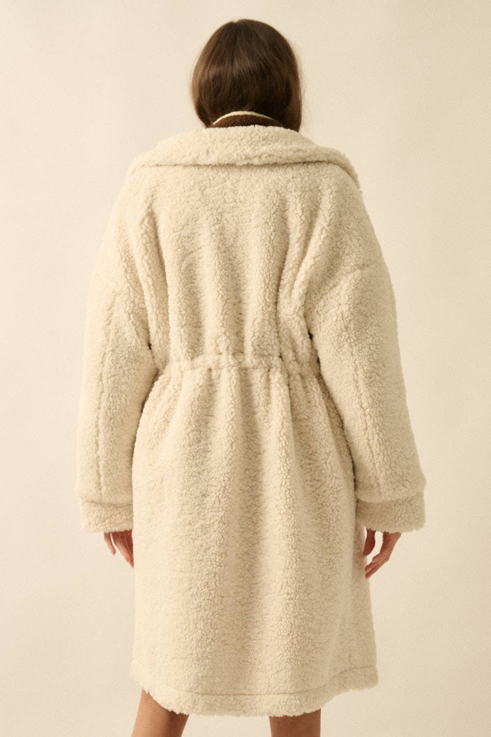 Shearling Knee-Length Coat