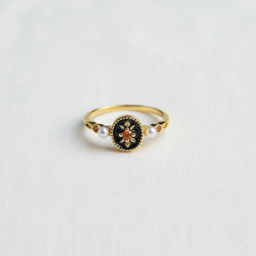 Vintage Enamel Drip Ring