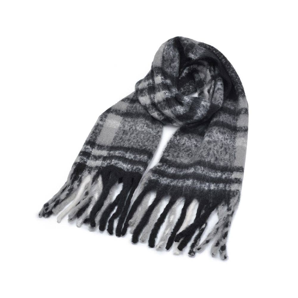 Shaun Multicolor Scarf: Grey