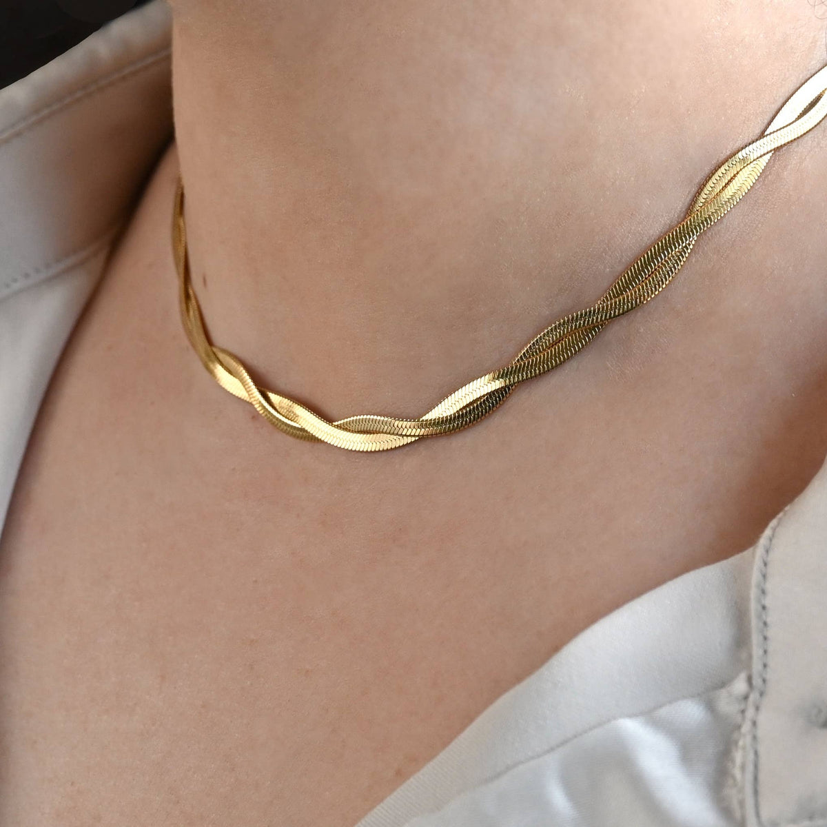 Twisted Herringbone Necklace