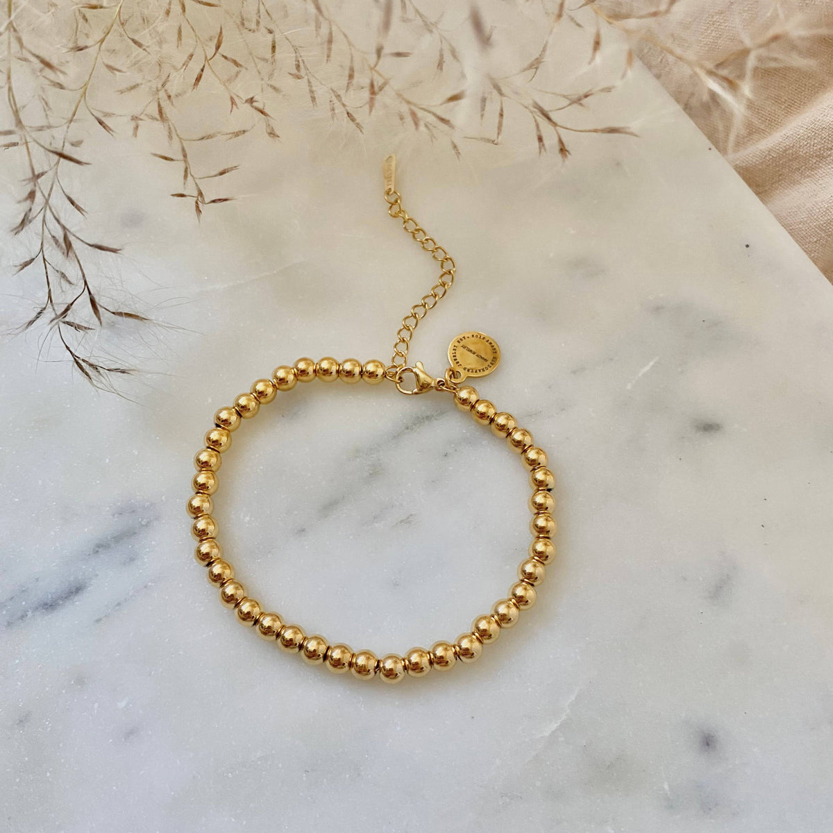 Beaded Bracelet 18k Gold Filled