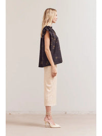 Perry Ruffle Sleeve Blouse
