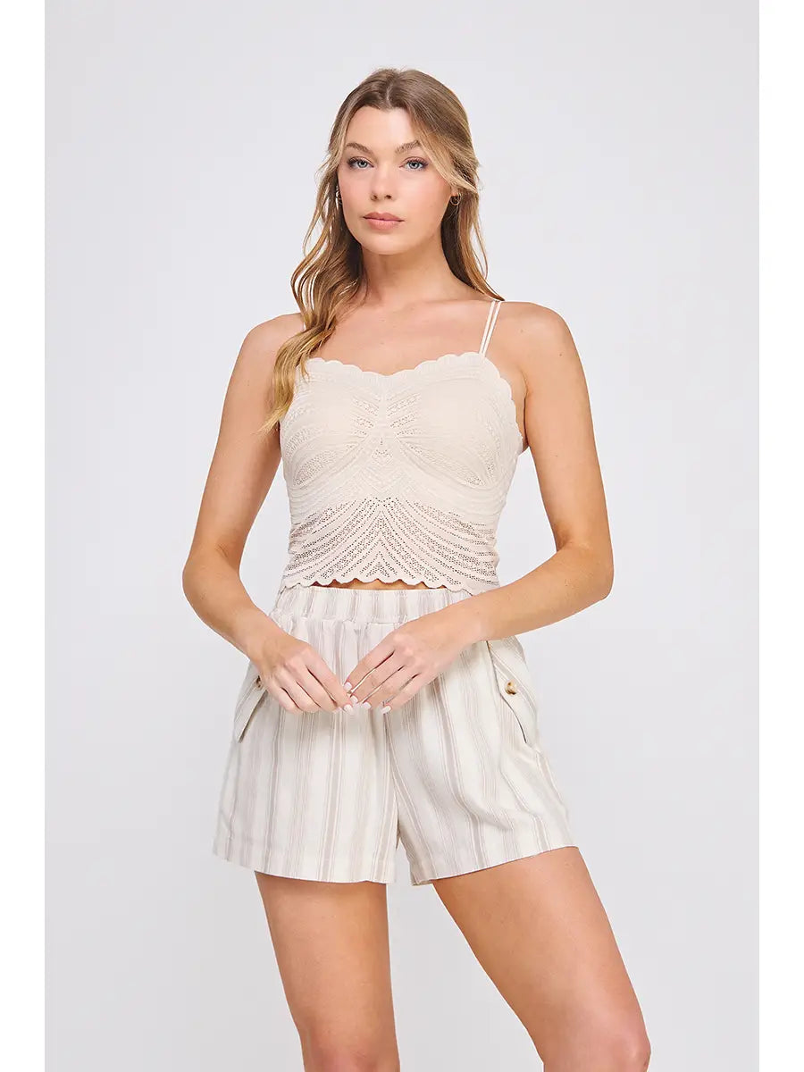 Scallop Lace Bralette Tank