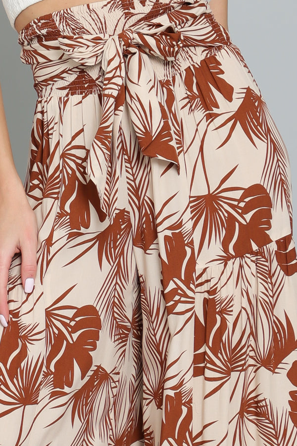 The Sienna | High-Waisted Smocked Wide Leg Palazzo Pants