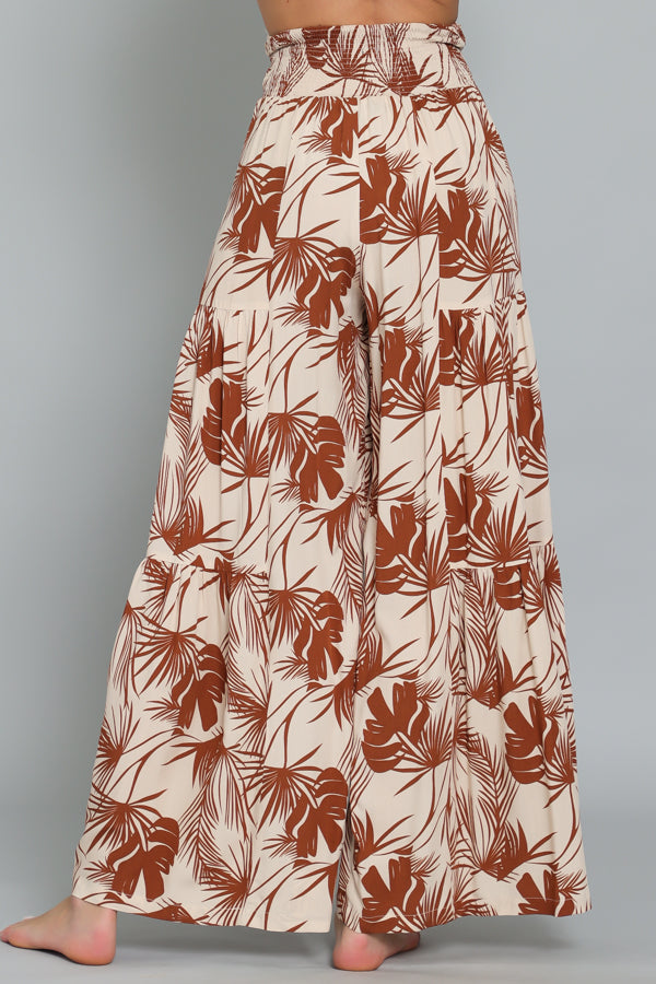The Sienna | High-Waisted Smocked Wide Leg Palazzo Pants