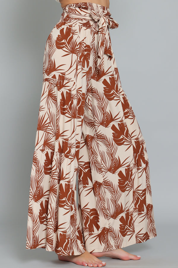 The Sienna | High-Waisted Smocked Wide Leg Palazzo Pants