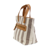 Awning Stripe Canvas Mini Tote