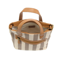 Awning Stripe Canvas Mini Tote