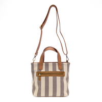 Awning Stripe Canvas Mini Tote
