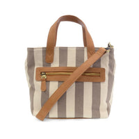 Awning Stripe Canvas Mini Tote
