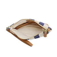 Awning Stripe Canvas Wristlet