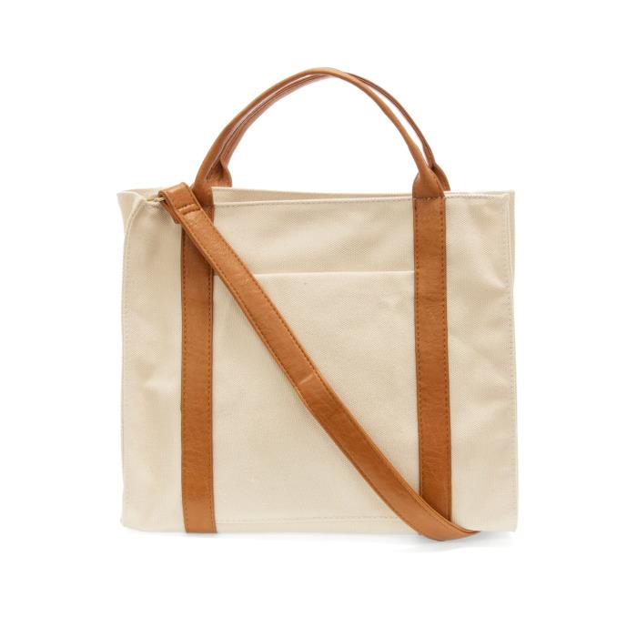 Toni Canvas Tote-Cream