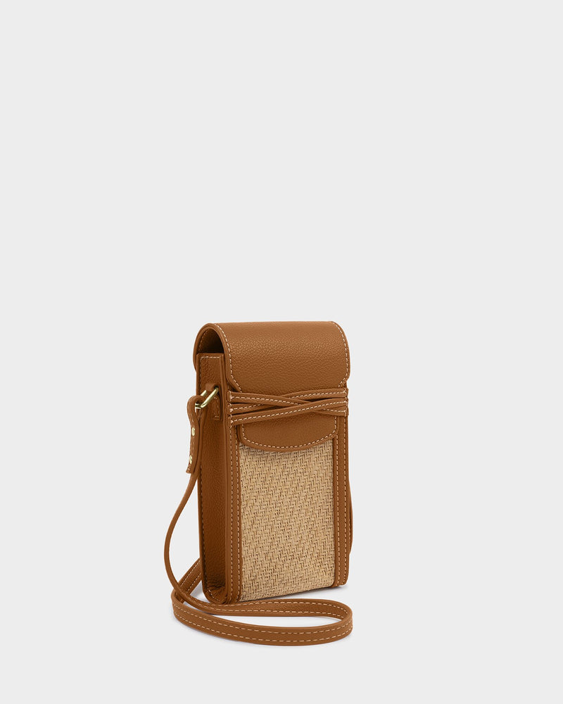 Porto Raffia Cellphone Bag