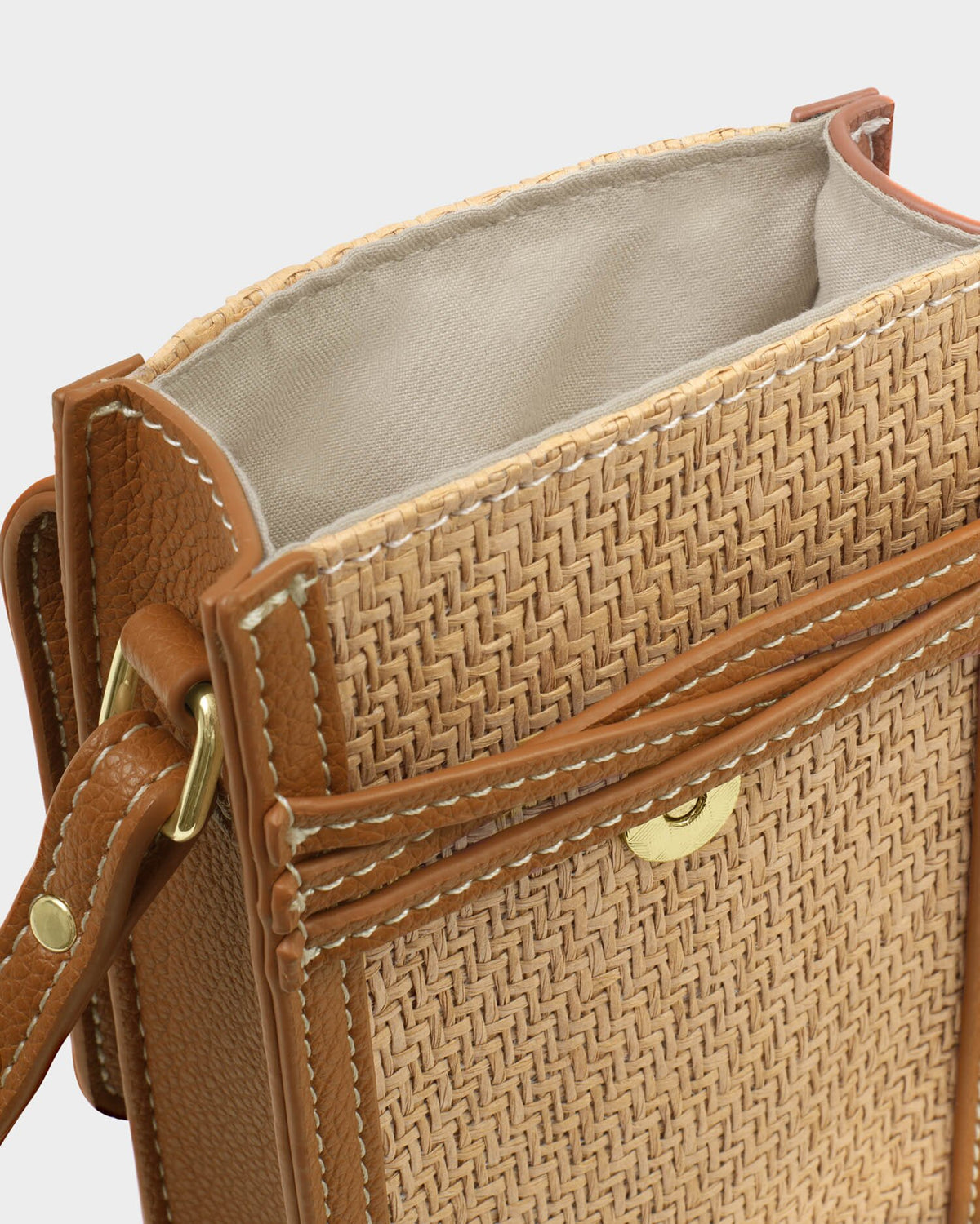 Porto Raffia Cellphone Bag
