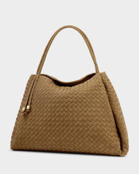 Nova Suedette Woven Shoulder Tote