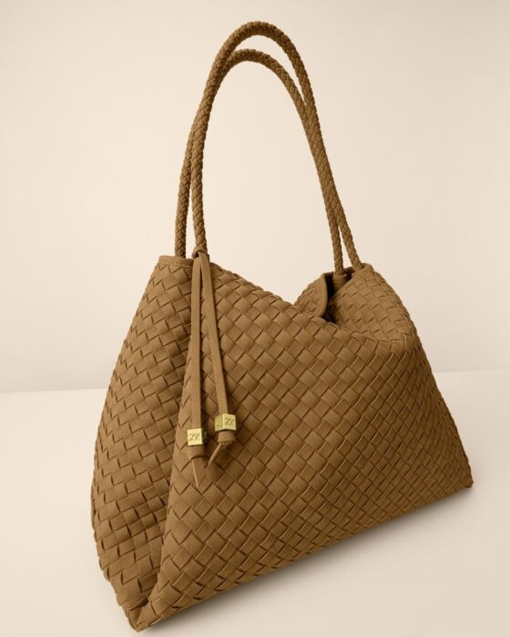Nova Suedette Woven Shoulder Tote