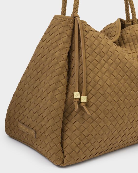 Nova Suedette Woven Shoulder Tote