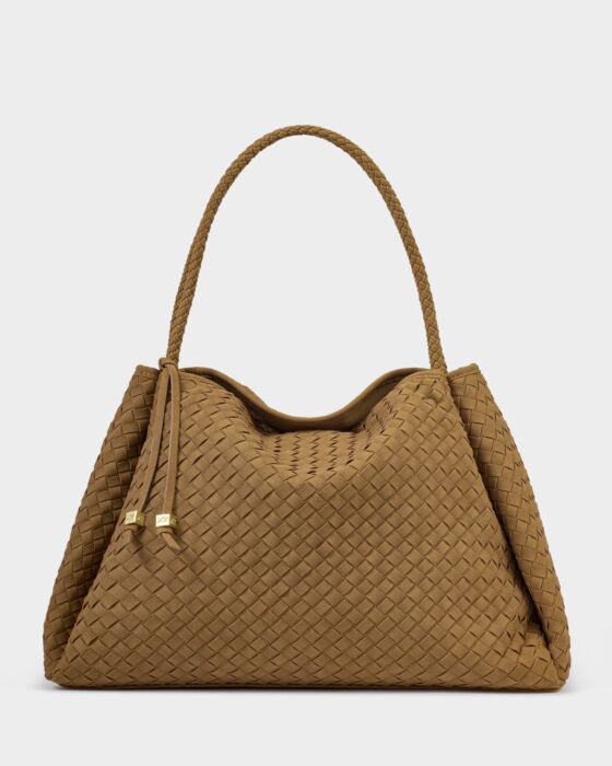 Nova Suedette Woven Shoulder Tote
