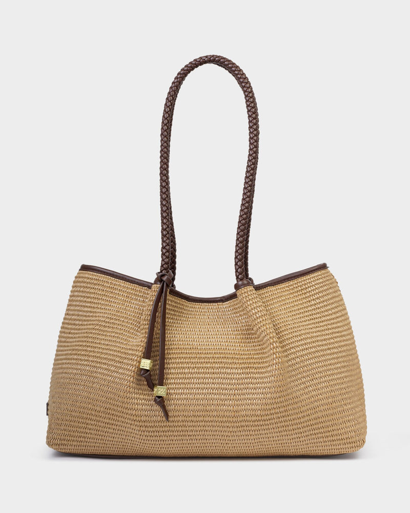 Nova Raffia Shoulder Tote Bag