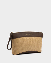 Wristlet Raffia Clutch