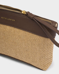 Wristlet Raffia Clutch