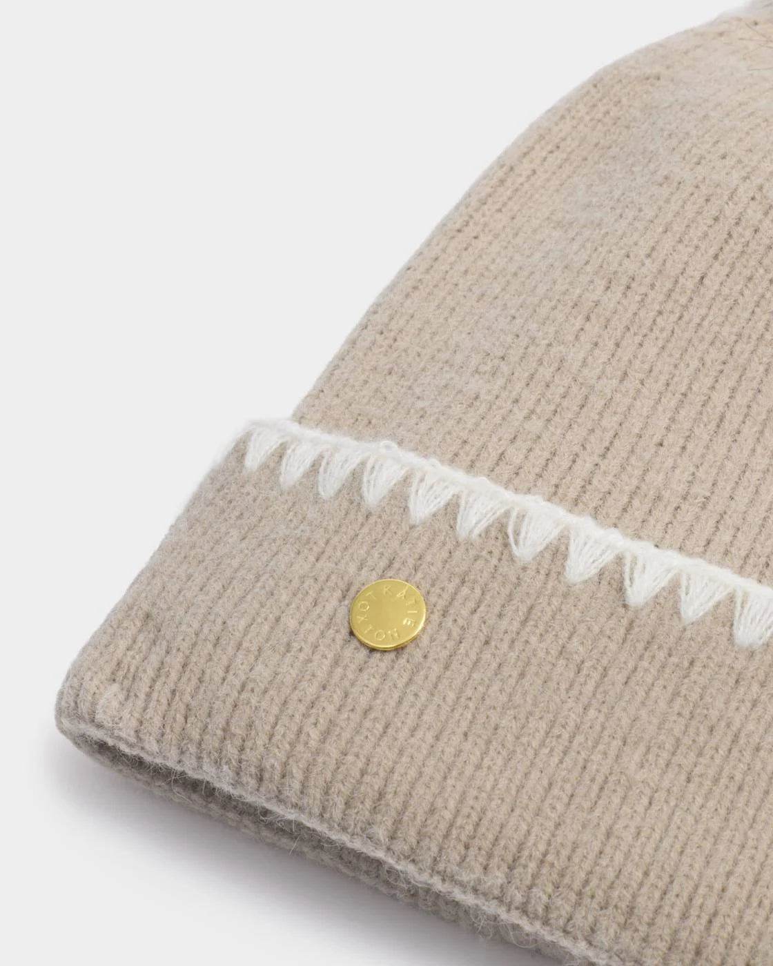 Whipstitch Pom Pom Hat