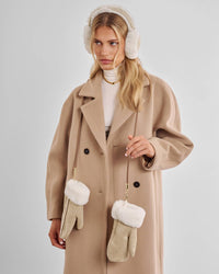 Faux Suede Mittens