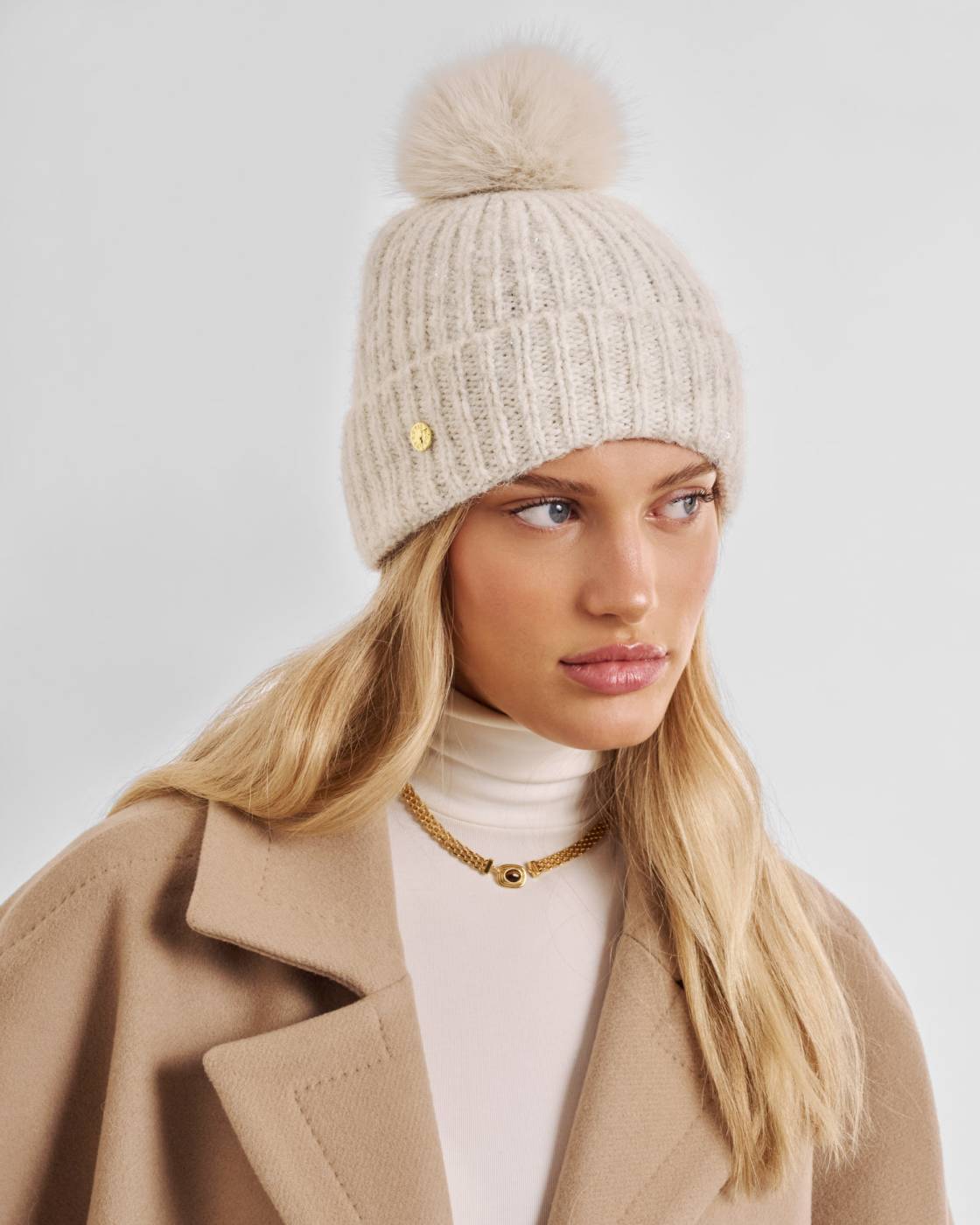 Sequin Soft Knit Hat
